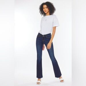 KanCan Low Rise Frayed Hem Bootcut Jeans